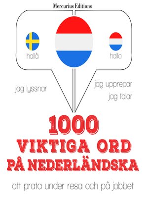 cover image of 1000 viktiga ord på nederländska